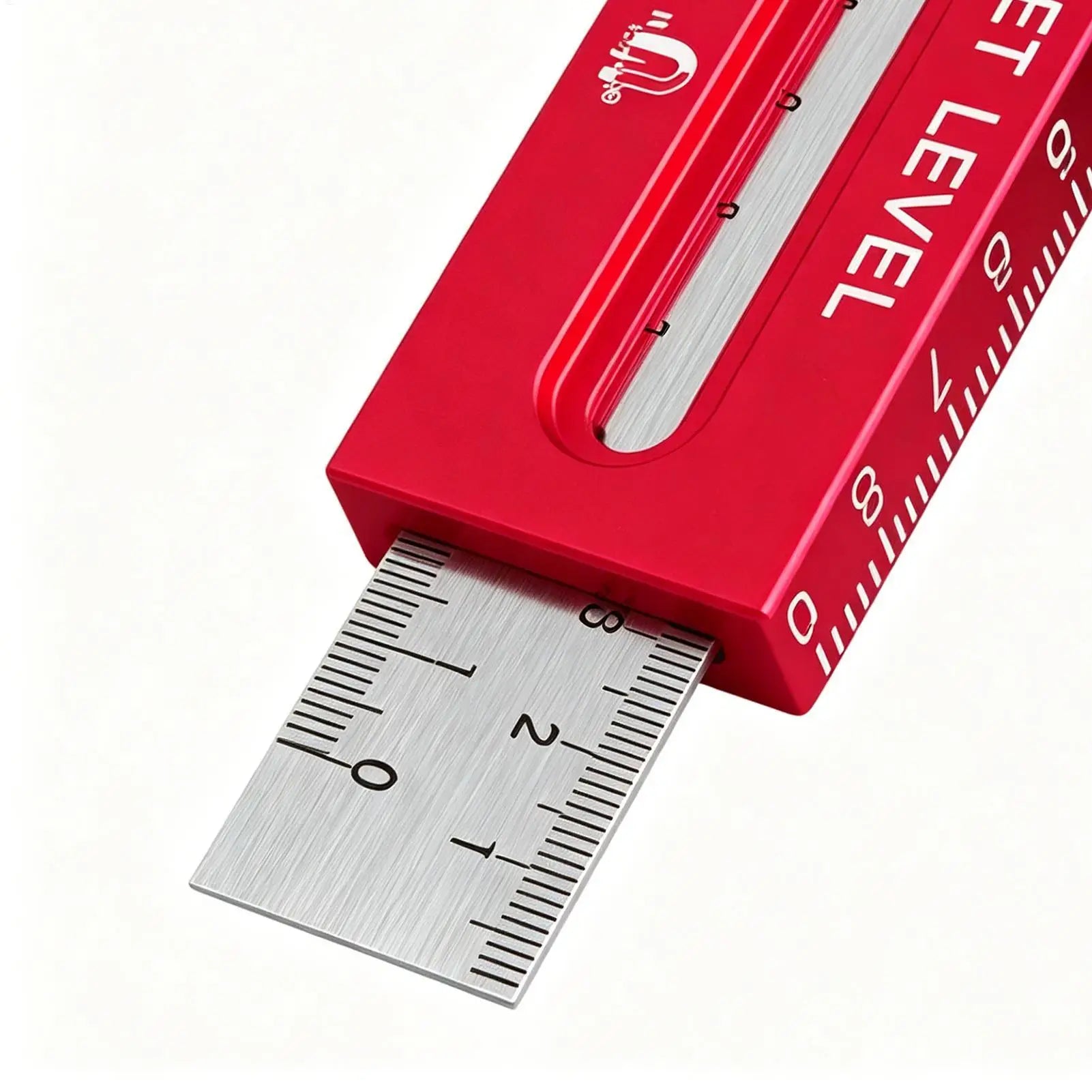 Measuring Tools for Woodworking Magnetic Horizontal Guide Carpenter Ruler with Metric and Imperial Scale for Cutting Marking